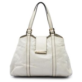 Gucci White Guccissima New Ladies Tote