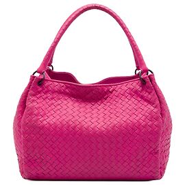 Tote Parachute Intrecciato in Nappa Rosa Bottega Veneta