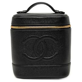 Beauty case Chanel Black CC Caviar Vanity Case
