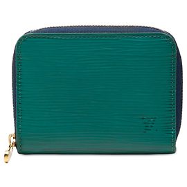 Monedero Zippy Louis Vuitton de cuero Epi azul