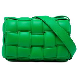 Bottega Veneta Green Small Nappa Intrecciato Padded Cassette Crossbody