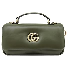 Borsa Gucci Green Mini GG Milano in lambskin con manico superiore