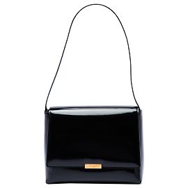 Borsa a tracolla Le 90 in vernice nera Saint Laurent