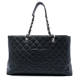 Chanel Black Caviar Grand Shopping Tote XL