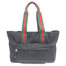 Gucci Nylon Web Tote in Schwarz
