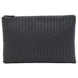 Clutch Bottega Veneta in Nappa Intrecciato grigio