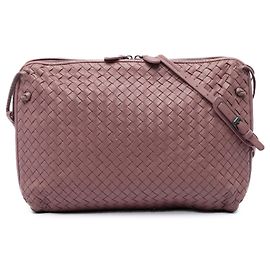 Bottega Veneta Borsa a tracolla Large Nappa Intrecciato Nodini Rosa