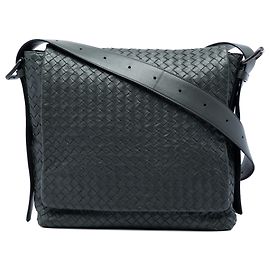 Bolso bandolera Bottega Veneta de Nappa Intrecciato gris