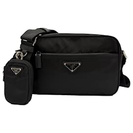 Prada Crossbody-Tasche aus schwarzem Re-Nylon