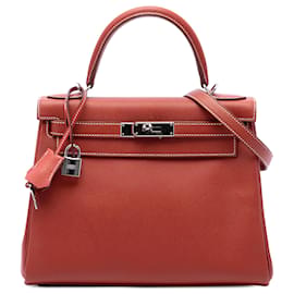Hermès Red Epsom Kelly II Sellier 28
