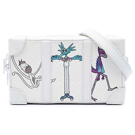 Louis Vuitton White Monogram Taurillon LV Friends Soft Trunk