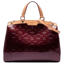 Louis Vuitton Red Monogram Vernis Brea GM