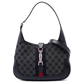 Balenciaga Black Gucci The Hacker Project Small BB Canvas Web Jackie 1961 Crossbody