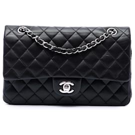 Chanel Black Medium Classic Lambskin Double Flap