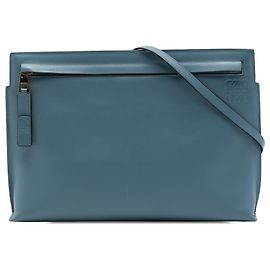 Borsa a tracolla LOEWE Blue Leather Anagram T Pouch