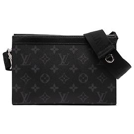 Louis Vuitton Portafoglio Gaston Monogram Eclipse Nero