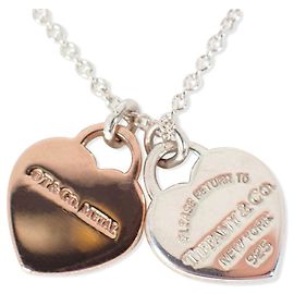 Collana con pendente a doppio cuore Tiffany & Co. in argento 925