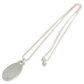 Tiffany & Co. Collana lunga a palline con medaglione ovale Return to 925