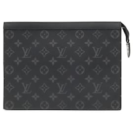 Louis Vuitton Monogram Eclipse Pochette Voyage MM Clutch Bag