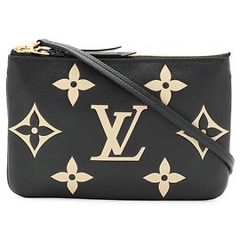 Louis Vuitton Monogram Empreinte Pochette Double Zip Shoulder Bag
