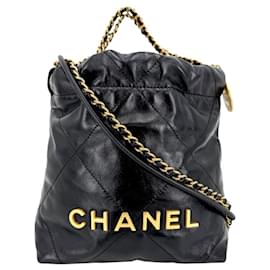 Bolso de hombro con cadena Chanel 22 para mujer