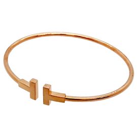 Bracciale rigido Tiffany & Co. T-Wire in oro rosa 18K
