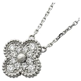 Collana Van Cleef & Arpels Alhambra in oro bianco 18K con diamanti