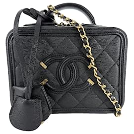 Borsa Vanity Chanel Matelassé Nera