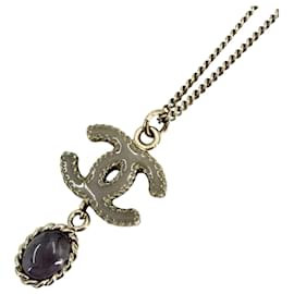 Collana Chanel Oro con Logo Coco e Pietre Colorate