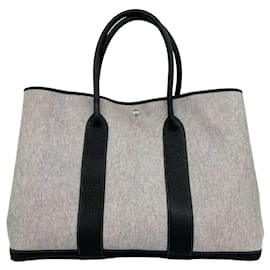 Hermès Borsa Hermes Garden Party GM Toile H Buffalo Leather Tote Bag