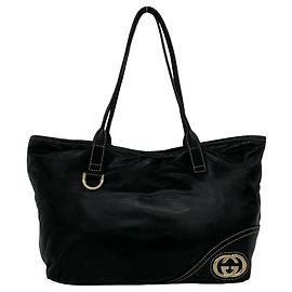 Borsa semi-spalla in pelle con dettagli logo GG GUCCI New Brit