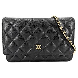 Portafoglio con catena Chanel Matelassé Nero