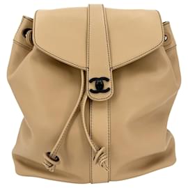 Chanel Women's Brown Leather Backpack