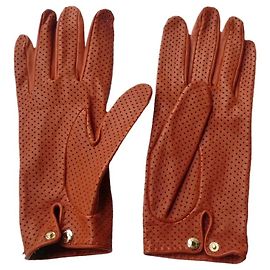 Autre Marque Causse Gantier Guantes Victoria de Piel Color Ladrillo T8