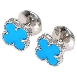 Brincos Van Cleef & Arpels Sweet Alhambra Turquoise
