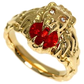 Gucci Lion Head Ring mit Feueropal
