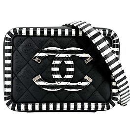 Borsa a tracolla mini Chanel Matelassé CC Filigree da donna