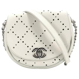 Borsa a tracolla traforata da donna Chanel