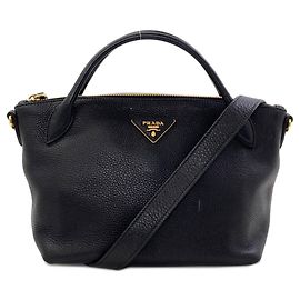 Borsa a mano 2-Way Prada 1BA111 con logo Triangle