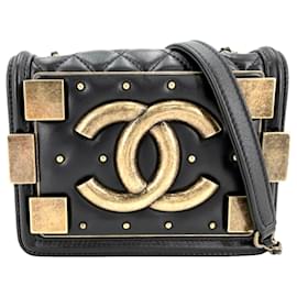 Borsa a tracolla Chanel Matelassé Boy Brick con catena