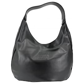 Miu Miu Tote Bag aus schwarzem Leder