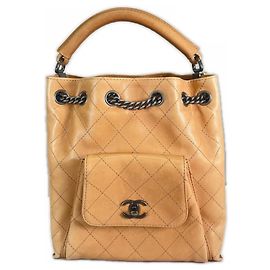 Chanel Handtasche aus beigem Leder