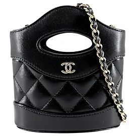 Bolso de hombro Chanel Matelassé de piel negra