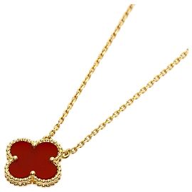 Collana Van Cleef & Arpels Vintage Alhambra Corniola