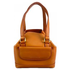Borsa a mano Burberry in pelle marrone
