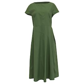 Vestido midi Magma Weekend Max Mara en algodón verde