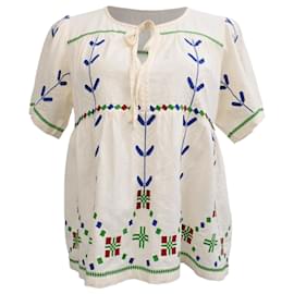 Blusa ricamata Ba&Sh Kimber in cotone bianco
