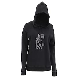 Hoodie Saint Laurent 1971 em algodão preto