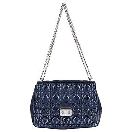 Borsa a tracolla Christian Dior Cannage New Rock Metallic da donna