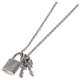 Louis Vuitton Lockit Halskette aus 18K Weißgold